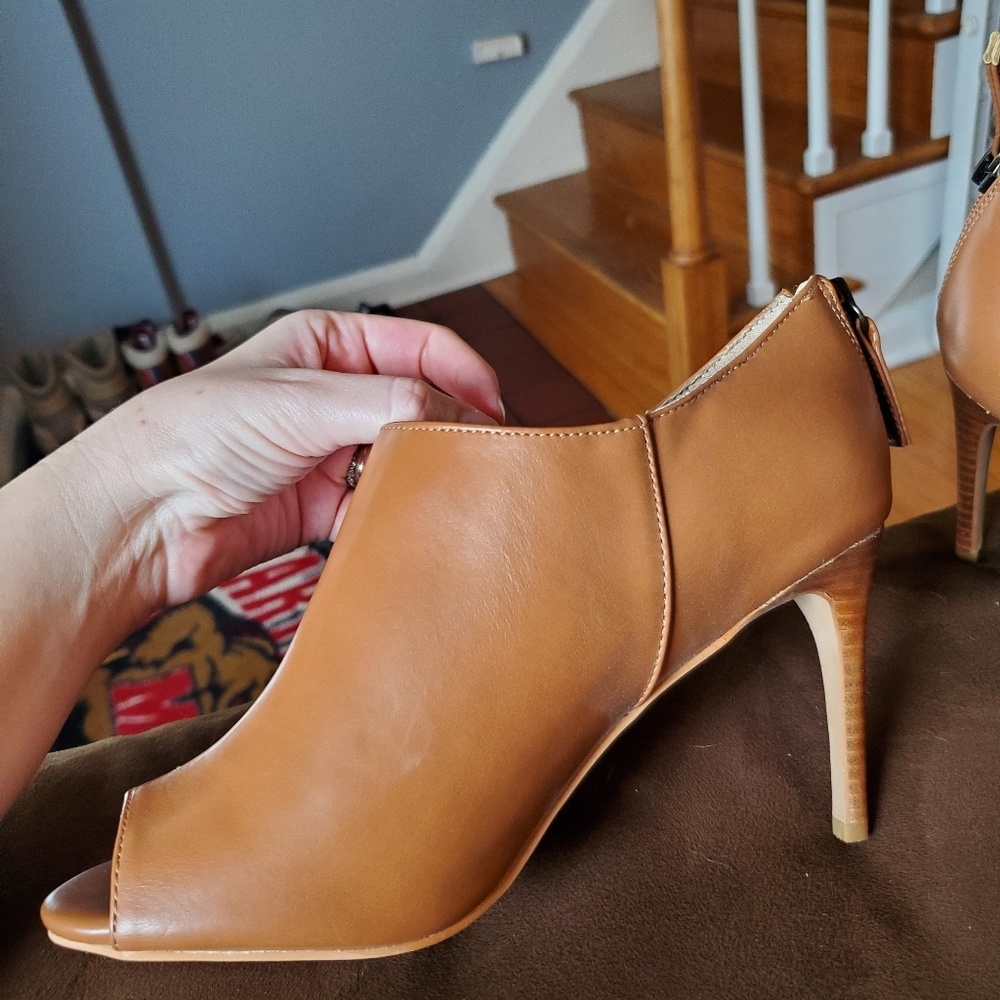 Loft peep toe booties